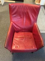 Design stoel CHARLY, Ophalen, Leer, Niet bekend, Rood