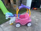 Little tikes loopauto paard met koets, Kinderen en Baby's, Speelgoed | Buiten | Voertuigen en Loopfietsen, Ophalen, Gebruikt, Loopvoertuig