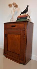 Art deco Amsterdamse school kast halkast wandmeubel vintage, Antiek en Kunst, Ophalen of Verzenden