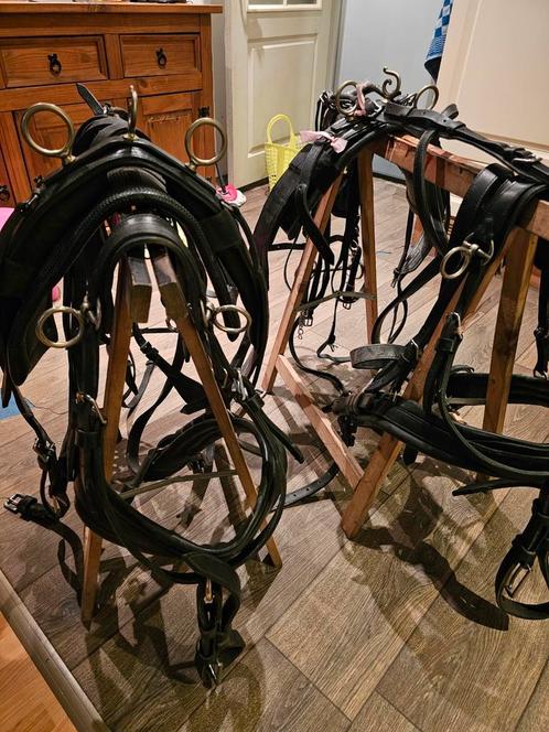 2 span tuig a/b pony.s ‼️ In prijs verlaagd 👌, Dieren en Toebehoren, Paarden en Pony's | Hoofdstellen en Tuigage, Zo goed als nieuw