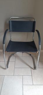 bauhaus buisframe stoel vintage, Ophalen, Gebruikt, Zwart, Metaal