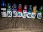 World famous tattoo ink en dynamic ink, Ophalen of Verzenden, Gebruikt, Handen en Nagels