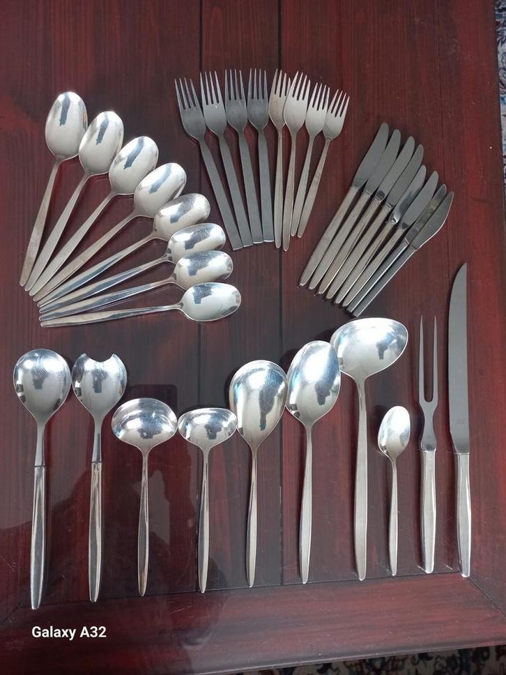 Verzilverd GERO bestek Zilvium 100 model '232 Elegance', Antiek en Kunst, Antiek | Bestek, Ophalen of Verzenden