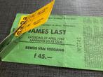 Oude Concert Kaartjes JAMES LAST 19 April 1997, Twee personen, April