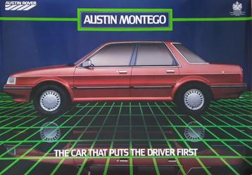Poster Austin Montego 80/90er jaren beschikbaar voor biedingen