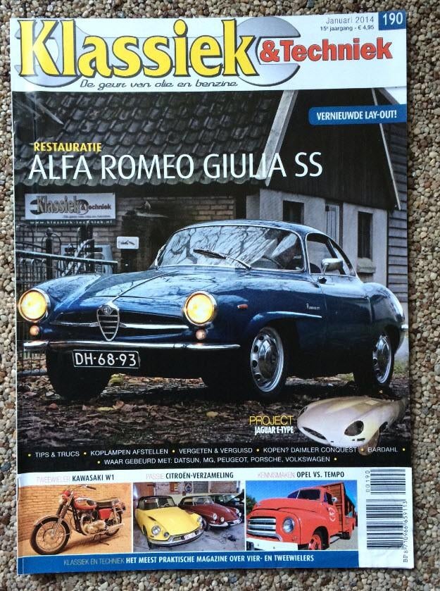 KT: Alfa Giulia SS, Kawasaki W1, Peugeot 203, Jaguar E-type, Boeken, Ophalen of Verzenden, Zo goed als nieuw, Algemeen