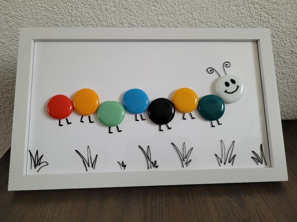 Schilderij met rupsje, Ophalen, Minder dan 50 cm, Oorspronkelijke maker, Nieuw