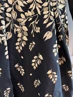 Abiye jurk, goudblad, goud zwart mt 36, 38 zgan, Kleding | Dames, Jurken, Zwart, Ophalen of Verzenden, Maat 36 (S), Onder de knie