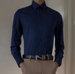 Heren overhemd blauw, Blauw, Halswijdte 38 (S) of kleiner, Ophalen of Verzenden, Zo goed als nieuw