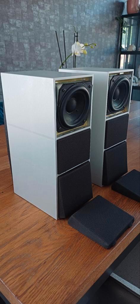 Bang en olufsen beovox cx100 passieve luidsprekers (rvs), Audio, Tv en Foto, Luidsprekers, Zo goed als nieuw, Front, Rear of Stereo speakers