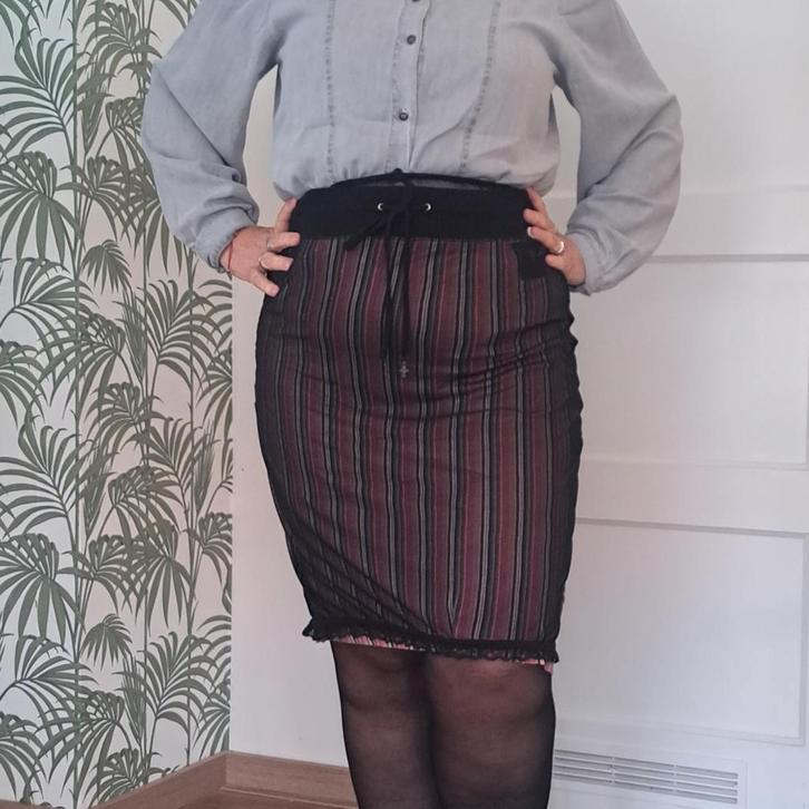 Vive Maria Rok - Bijzonder Design!, Kleding | Dames, Rokken, Gedragen, Maat 42/44 (L), Overige kleuren, Knielengte, Ophalen of Verzenden