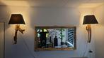 Mooie hout wand lamp, Ophalen, Hout