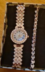 Armband en klokje zie de foto´s, Sieraden, Tassen en Uiterlijk, Armbanden, Nieuw, Ophalen of Verzenden, Goud, Goud