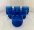 Vintage kobalt blauwe glaasjes, Antiek en Kunst, Antiek | Glas en Kristal, Ophalen of Verzenden