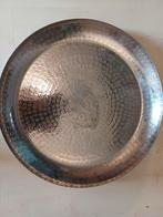 Zilverkleurige schaal, diameter 48 cm, Ophalen of Verzenden, Gebruikt, Rond, Overige materialen