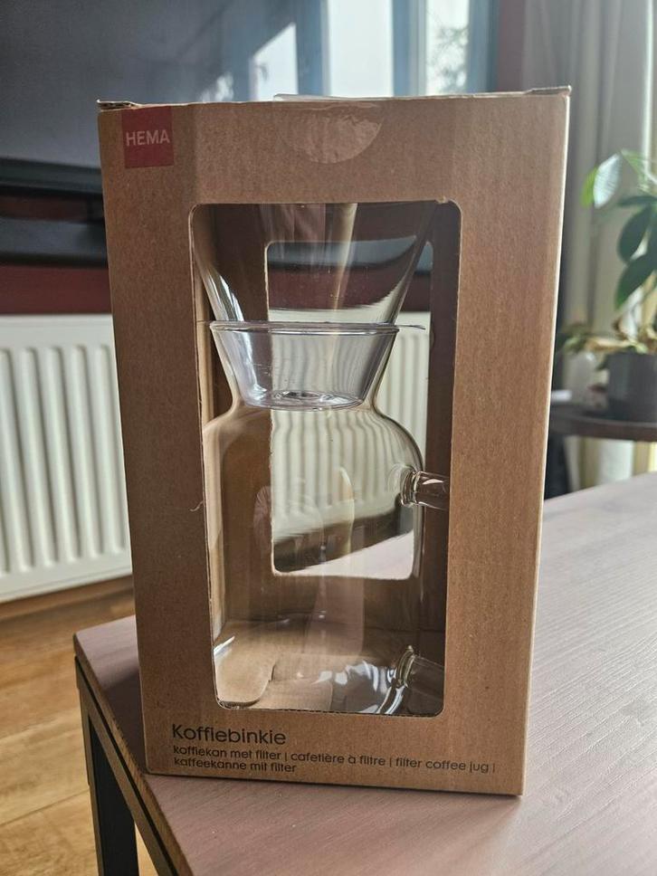 HEMA Koffiebinkie - Koffiekan met Filter - Nieuw, Huis en Inrichting, Keuken | Keukenbenodigdheden, Nieuw, Ophalen