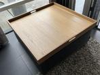 Eiken dienblad (vierkant) voor hocker, Ophalen, Zo goed als nieuw, Vierkant, Hout