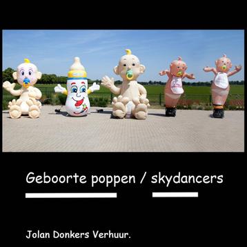 Te huur opblaas baby, babyfles baby skydancer beschikbaar voor biedingen