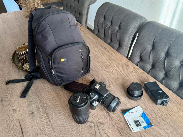 Canon EOS 1100D Kit met 3 lenzen en accessoires, Audio, Tv en Foto, Fotocamera's Digitaal, Gebruikt, Spiegelreflex, Canon, 8 keer of meer