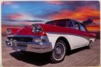Ford Fairlane uit 1958 wandbord van metaal reclamebord deco, Verzenden, Nieuw, Auto's