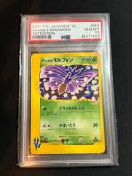 Janine's Venomoth 1st Edition PSA 10 pokemon, Ophalen of Verzenden, Zo goed als nieuw, Losse kaart
