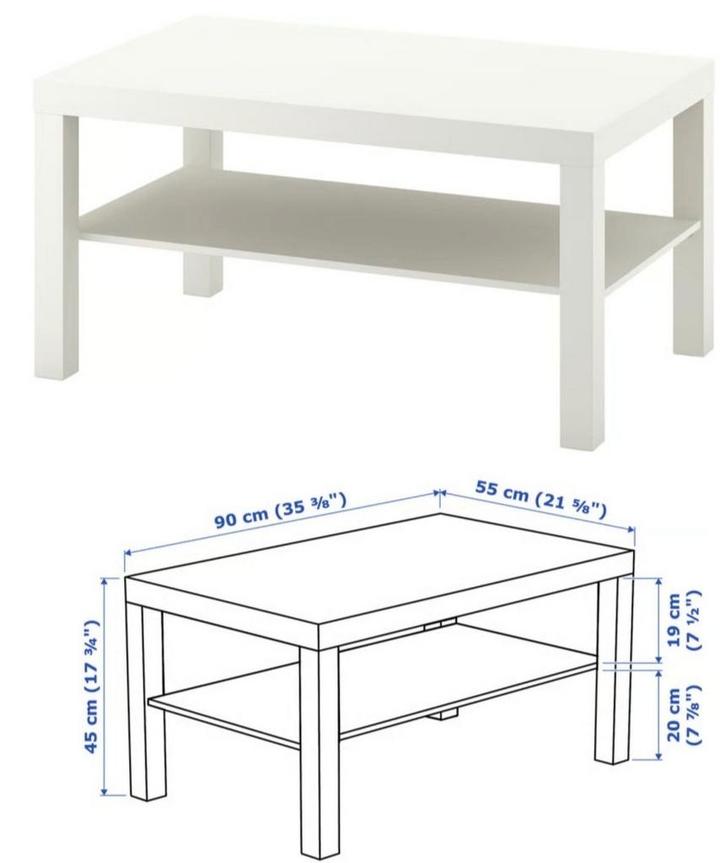 IKEA LACK Salontafel - Snel ophalen!, Huis en Inrichting, Tafels | Salontafels, Gebruikt, Minder dan 50 cm, 50 tot 100 cm, 50 tot 100 cm