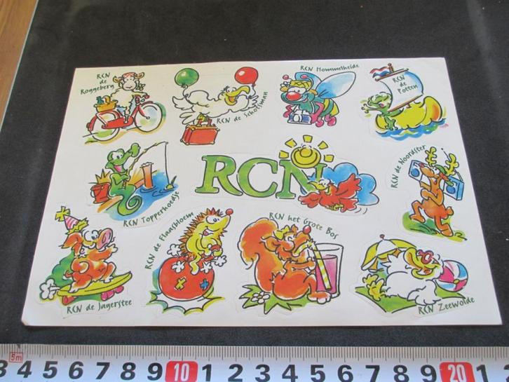 sticker strip RCN Zeewolde Roggeberg Potten enz  FIETS, Verzamelen, Stickers, Zo goed als nieuw, Bedrijf of Vereniging, Ophalen