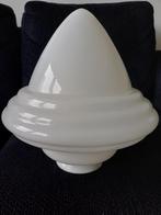 art-deco lampenkap, Huis en Inrichting, Lampen | Lampenkappen, Ophalen, 25 tot 50 cm, Wit, Rond