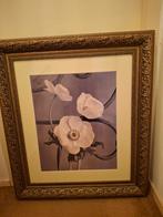 Bloemenprint in Gouden Lijst, Antiek en Kunst, Ophalen of Verzenden