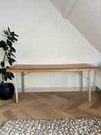 Vintage veldtafel inklapbaar 180 breed, Ophalen, Gebruikt, Vintage, Metaal
