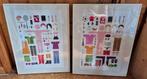 2 witte lijsten met de afmeting 40 x 50, Ophalen, Minder dan 50 cm, Zo goed als nieuw, Minder dan 50 cm