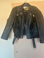 Zwarte leren bikerjas maat L. Verzenden voor koper, Kleding | Heren, Ophalen of Verzenden, Zo goed als nieuw, Zwart