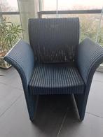 Lloyd Loom eetkamerstoel blauw, Huis en Inrichting, Ophalen, Blauw, Zo goed als nieuw, Vier