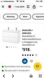 Ikea dubbele wastafel meubel compleet, Huis en Inrichting, Ophalen, 100 tot 150 cm, Zo goed als nieuw, Minder dan 100 cm