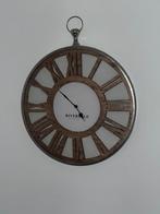 Riverdale wandklok Luton 45cm zilver, Ophalen of Verzenden, Zo goed als nieuw, Wandklok