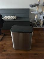 Brabantia Bo Touch Bin 2 x 30 Liter Platinum, Huis en Inrichting, Woonaccessoires | Prullenbakken, Ophalen, Met pedaal, 50 tot 75 cm