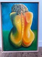 Olieverf schilderij. Titel: Reflexion, Antiek en Kunst, Ophalen of Verzenden