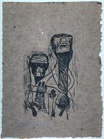 Harry van Kruiningen (1906-1996) Ets 'Twee personen' 1956. G, Verzenden