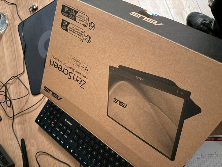 ASUS ZenScreen MB166C - Draagbare Monitor, Computers en Software, Monitoren, Nieuw, 60 Hz of minder, USB-C, IPS, Full HD, Onbekend