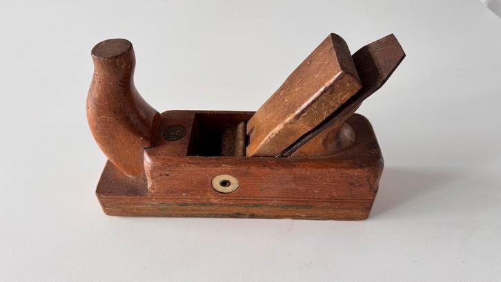 Vintage Schütz Werk Houten Blokschaaf - Duits Fabricaat, Antiek en Kunst, Antiek | Gereedschap en Instrumenten, Ophalen of Verzenden