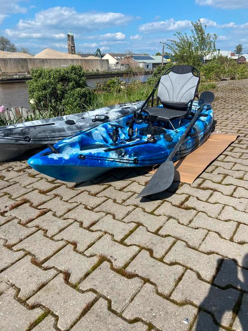 Viskajak, Sit on top kajak, kano, kayak (zeer compleet), Watersport en Boten, Hengelsport | Algemeen, Nieuw, Overige typen, Ophalen