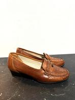 YV3084: Vintage 80's Chestnut Woven Loafers Schoenen -Sz 38, Kleding | Dames, Schoenen, Gedragen, Vintage, Ophalen of Verzenden