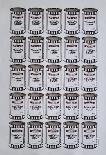 Banksy - Tomato Soup Can - Tesco Value Print - POW beschikbaar voor biedingen
