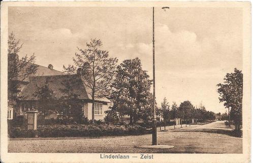 Zeist, Lindenlaan met Christelijk Lyceum in 1926, Verzamelen, Ansichtkaarten | Nederland, Gelopen, Utrecht, 1920 tot 1940, Ophalen of Verzenden
