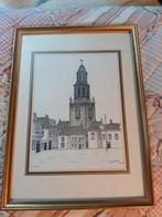 Tekening van toren d'Olle Witte in Winschoten (Westerkamp), Antiek en Kunst, Ophalen of Verzenden