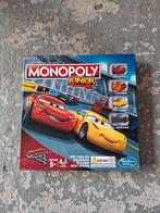 Monopoly junior Cars editie. Zgan en compleet., Een of twee spelers, Ophalen of Verzenden, Zo goed als nieuw, Hasbro