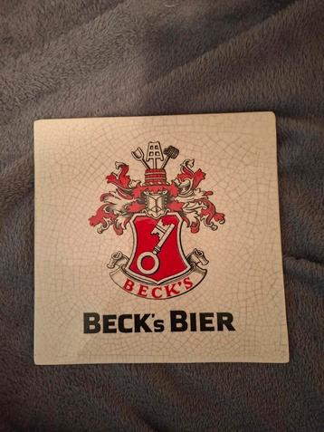 Beck's Bier tegel. beschikbaar voor biedingen