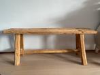 Nieuw prachtige houten bank, Huis en Inrichting, Tafels | Sidetables, Ophalen, Nieuw, 25 tot 50 cm, Rechthoekig