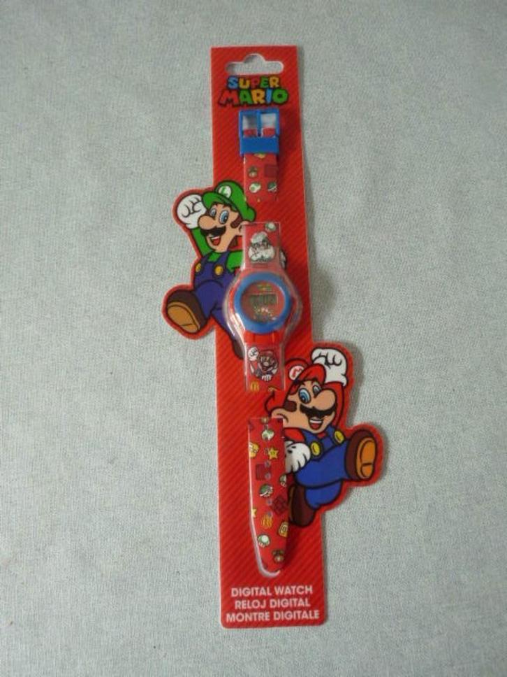 Super Mario Horloge - Rood – Digitaal  Nieuw, Kinderen en Baby's, Kinderspulletjes, Nieuw, Ophalen of Verzenden