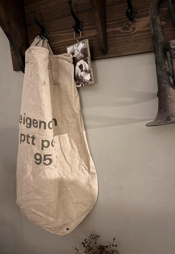 Oude brocante postzak uit 1995, Antiek en Kunst, Curiosa en Brocante, Ophalen of Verzenden